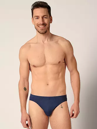 HUBER | Brasil Slip 3er Pkg. blue black selection | 